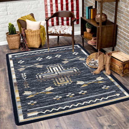 Shoot Me Straight Rug – Natural – detail view