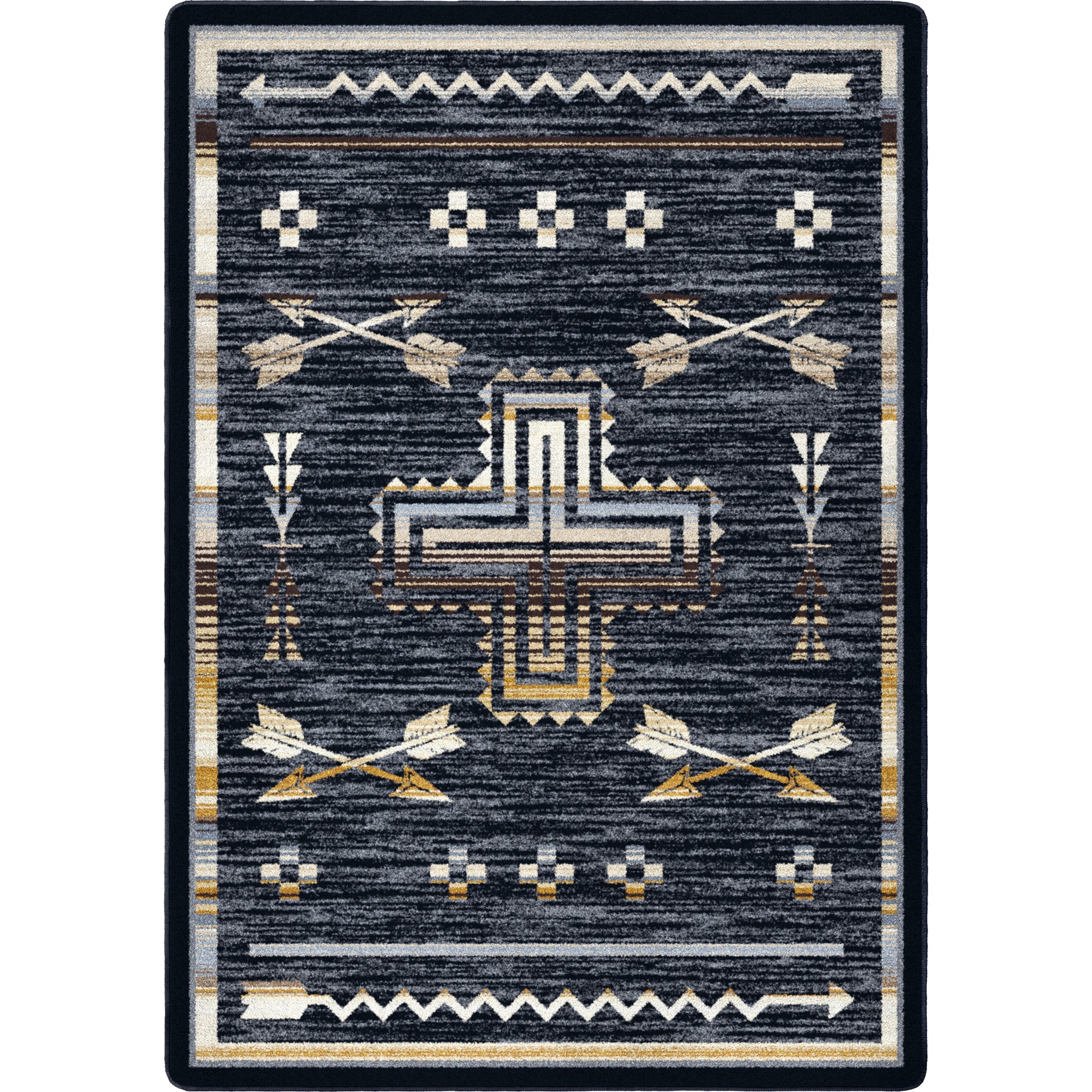 Shoot Me Straight Rug – Natural – cabin lodge area rug