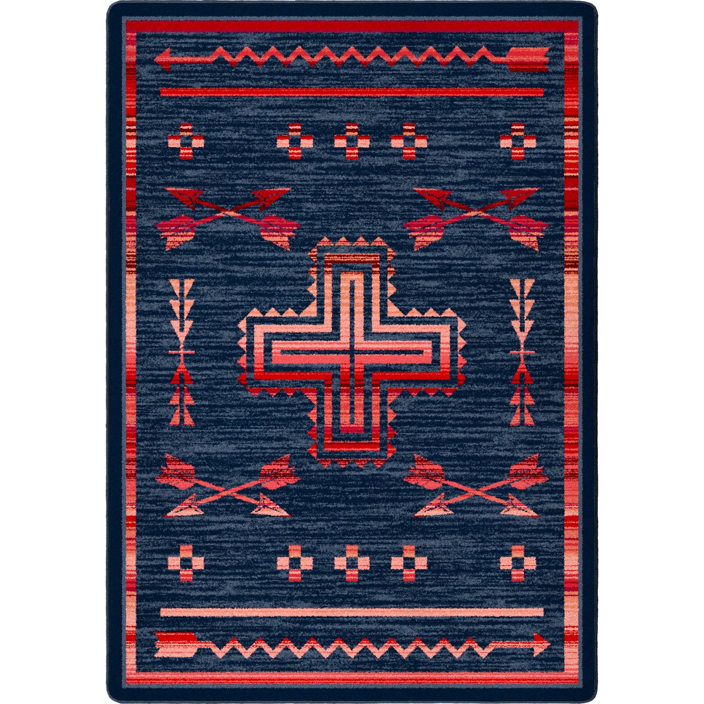 Shoot Me Straight Rug – Power Red – cabin lodge area rug