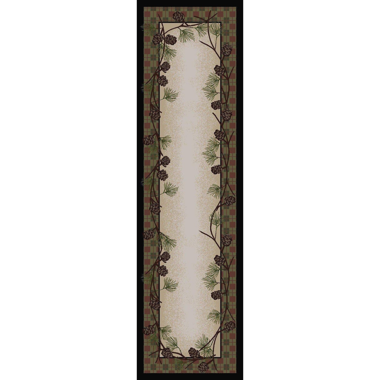 Simple Pines Rug – Natural – detail view