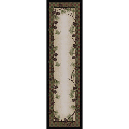 Simple Pines Rug – Natural – detail view