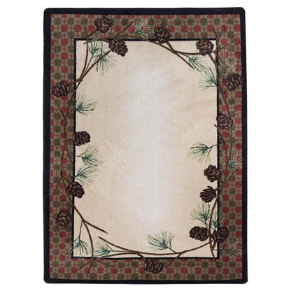 Simple Pines Rug – Natural – cabin lodge area rug