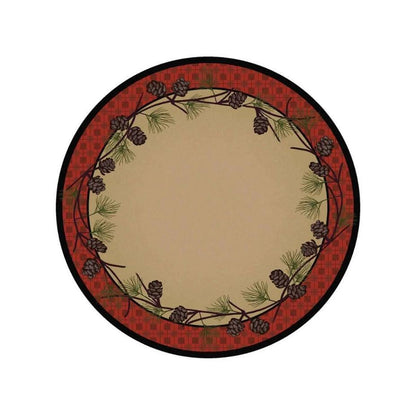 Simple Pines Rug – Red Plaid – room setting