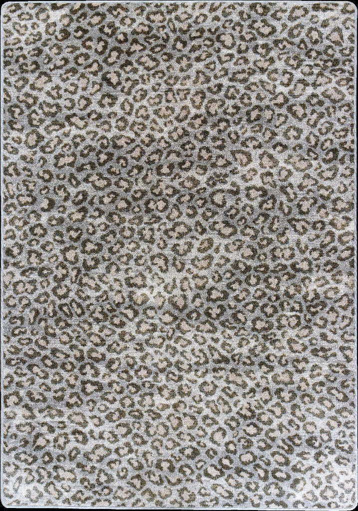 Snow Leopard Rug – Natural – cabin lodge area rug