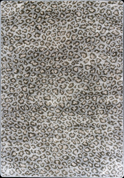 Snow Leopard Rug – Natural – cabin lodge area rug