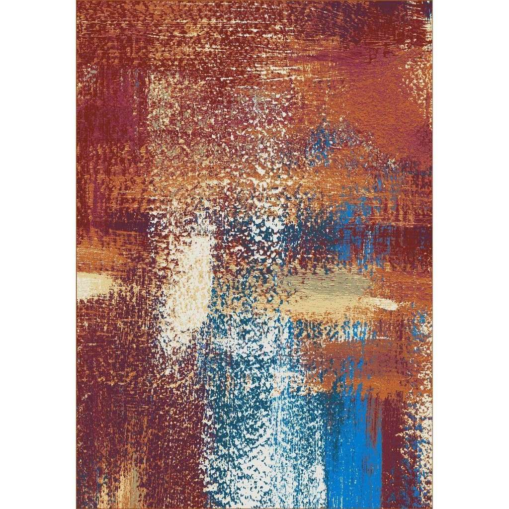 South Island Beach Rug – Spice – cabin lodge area rug
