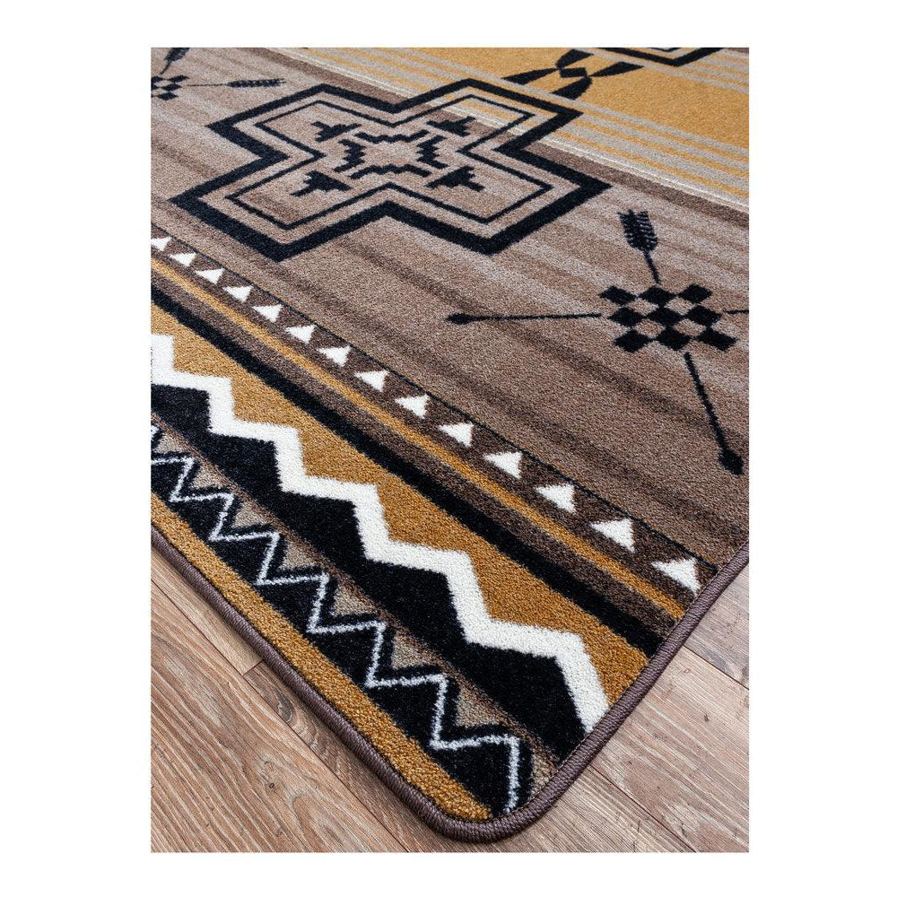 Southwest Abrazos Rug – Old Gold – detail view