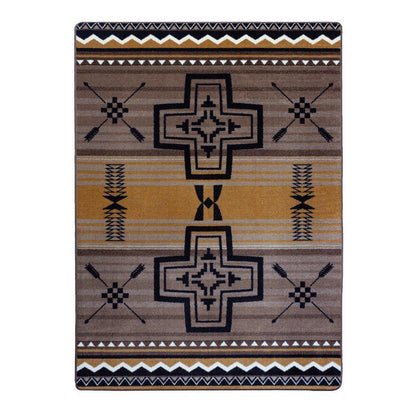 Southwest Abrazos Rug – Old Gold – cabin lodge area rug
