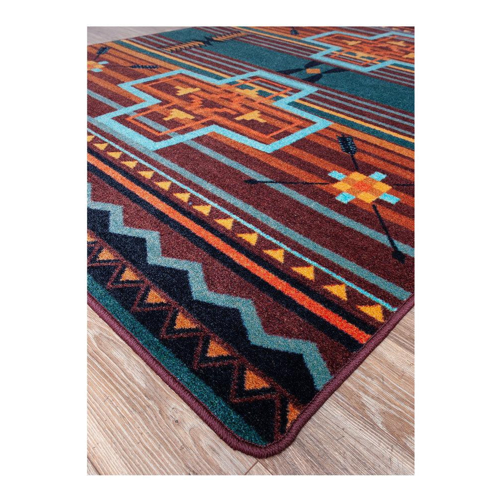 Southwest Abrazos Rug – Sunset – detail view
