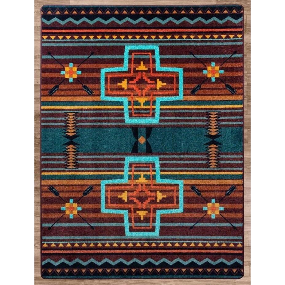 Southwest Abrazos Rug – Sunset – cabin lodge area rug