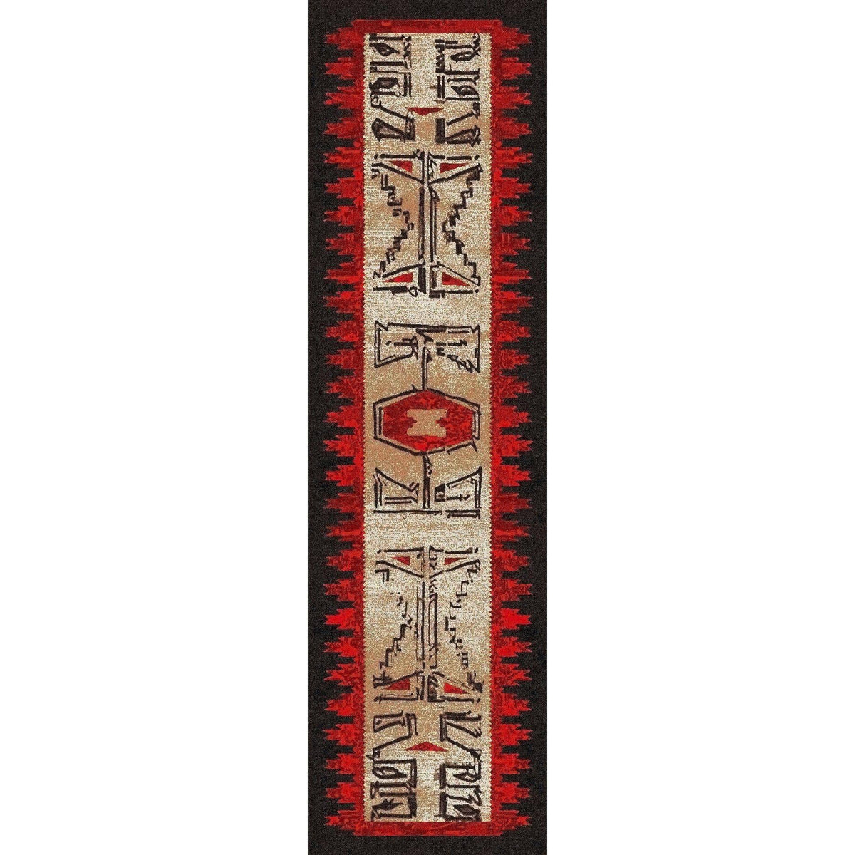 Southwest Ancients OKA Rug – Red – detail view