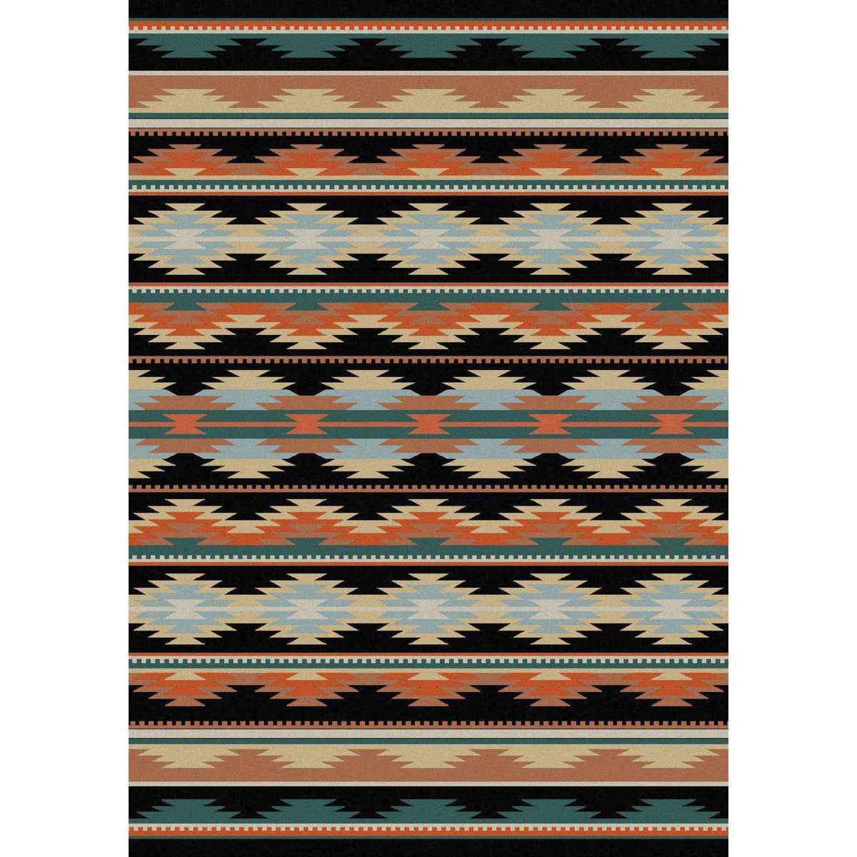 Southwest Medicine Rug – Dark – cabin lodge area rug