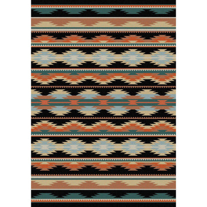Southwest Medicine Rug – Dark – cabin lodge area rug