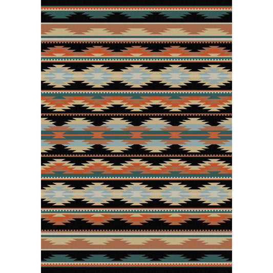 Southwest Medicine Rug – Dark – cabin lodge area rug