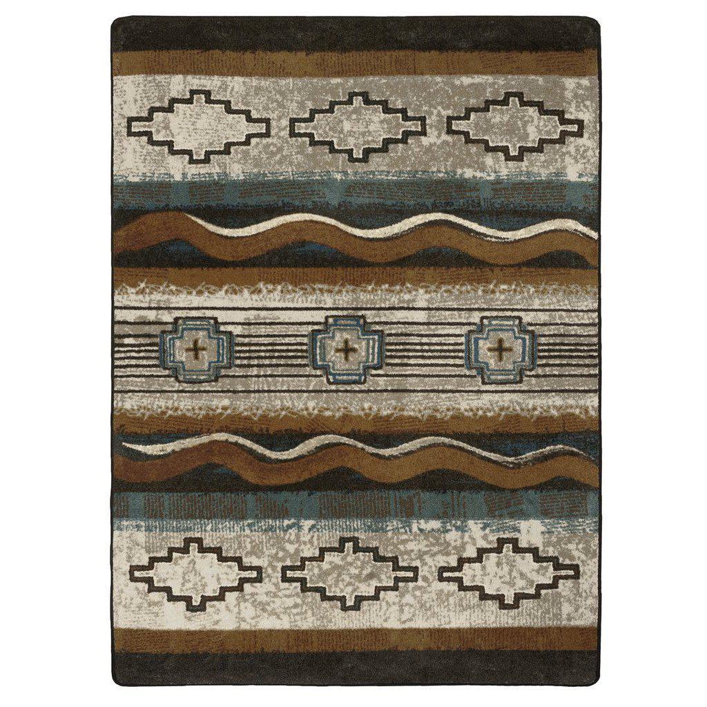 Southwest Memories Rug – Buckskin – cabin lodge area rug