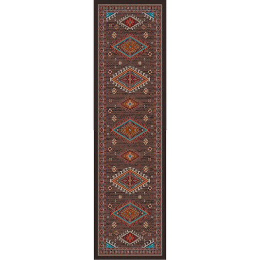 Southwest Persia - Brown-CabinRugs Southwestern Rugs Wildlife Rugs Lodge Rugs Aztec RugsSouthwest Rugs