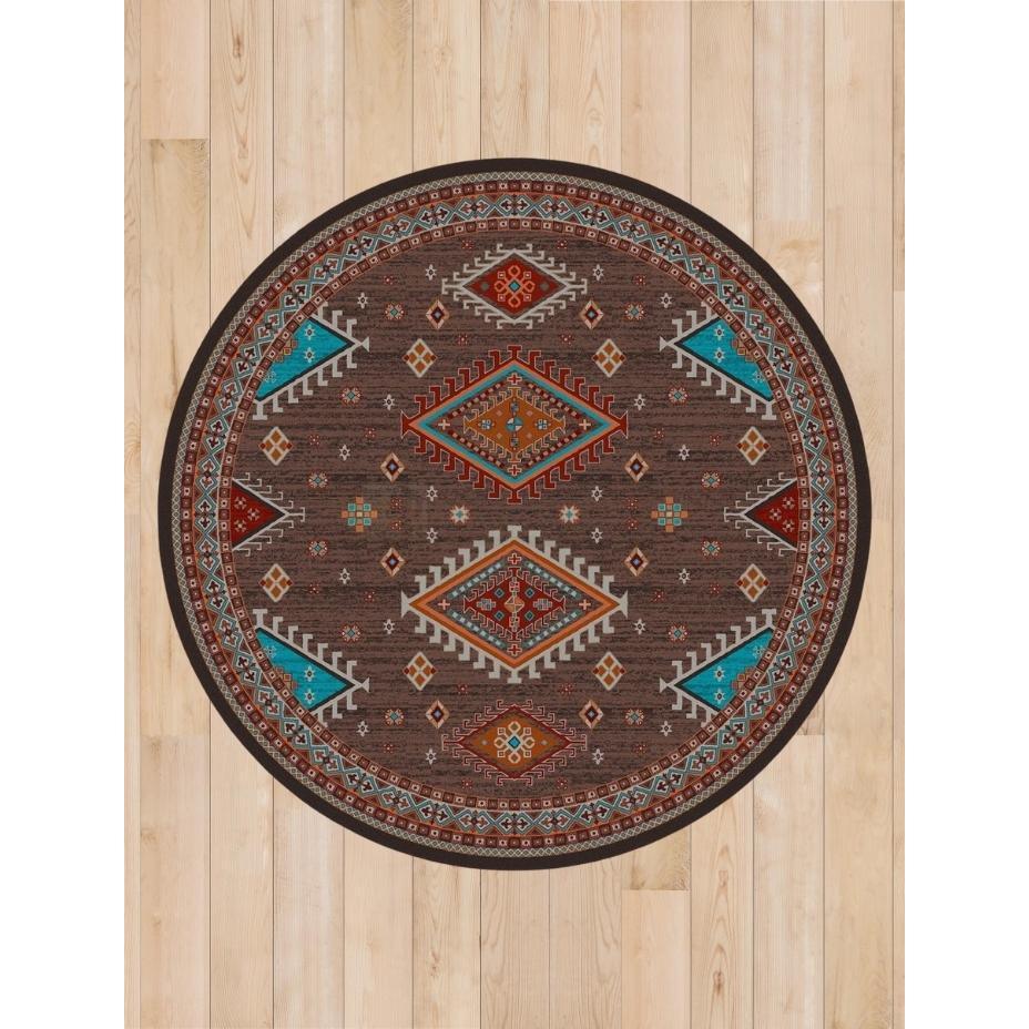 Southwest Persia - Brown-CabinRugs Southwestern Rugs Wildlife Rugs Lodge Rugs Aztec RugsSouthwest Rugs