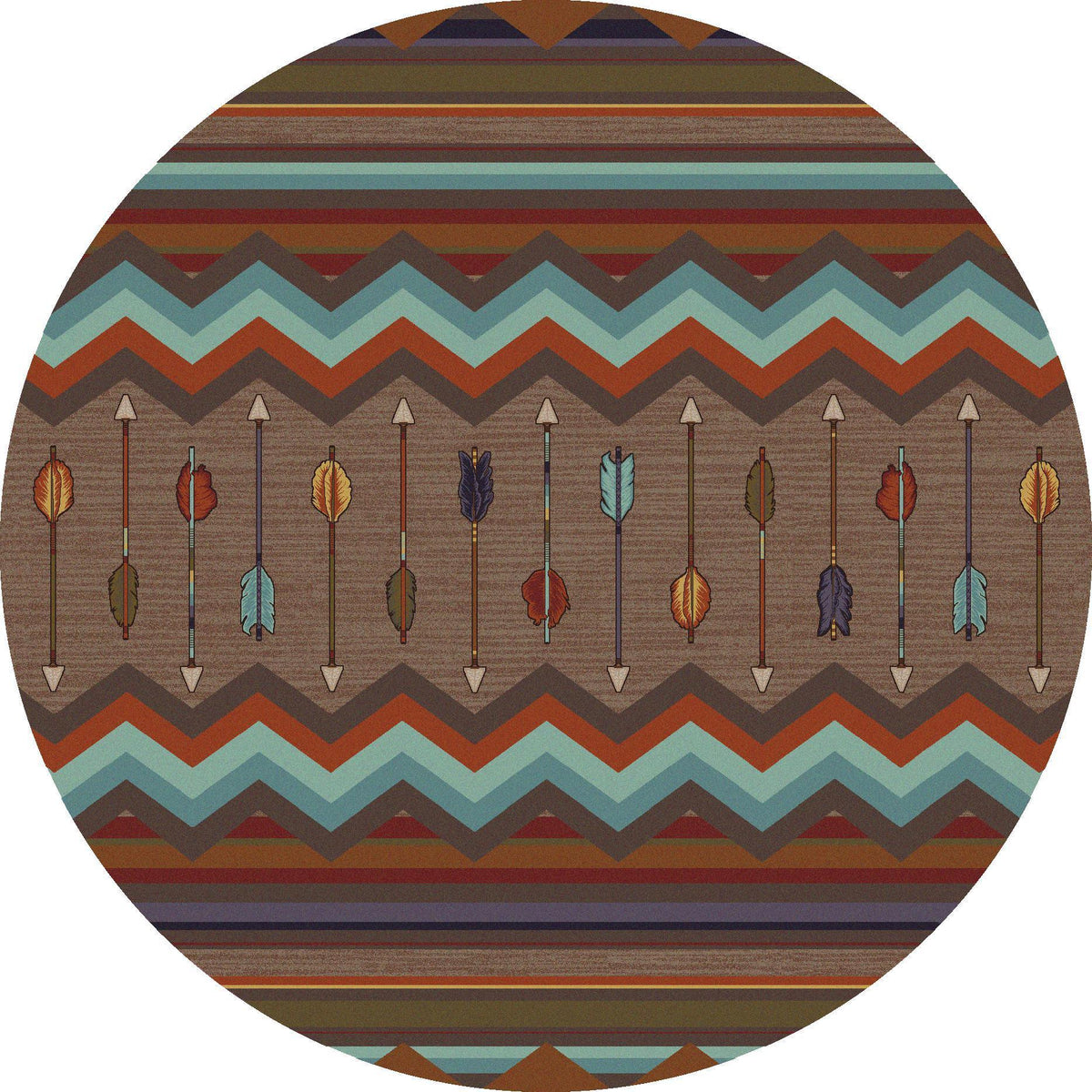 Southwest Rainbow Rug – Rainbow – room setting