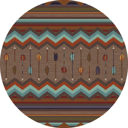Southwest Rainbow Rug – Rainbow – room setting