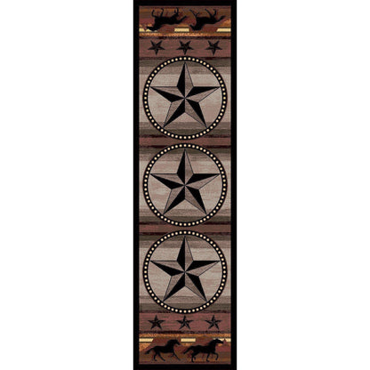 Southwest Stampede - Desert-CabinRugs Southwestern Rugs Wildlife Rugs Lodge Rugs Aztec RugsSouthwest Rugs