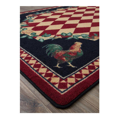Southwestern Farm Rug – Red – detail view