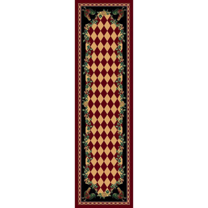 Southwestern Farm Rug – Red – room setting