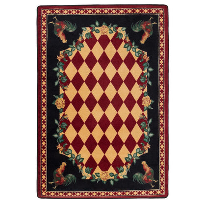 Southwestern Farm Rug – Red – cabin lodge area rug