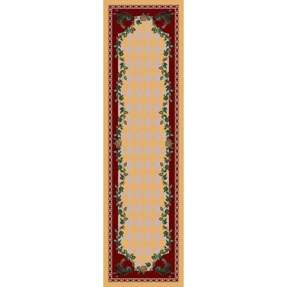 Southwestern Farm Rug – Yellow – detail view