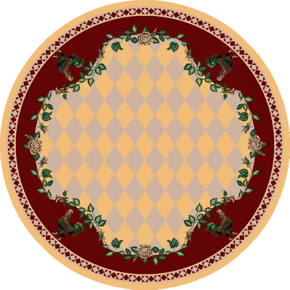 Southwestern Farm Rug – Yellow – room setting