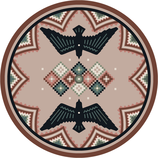 Spirit Dance Rug – Multi – cabin lodge area rug