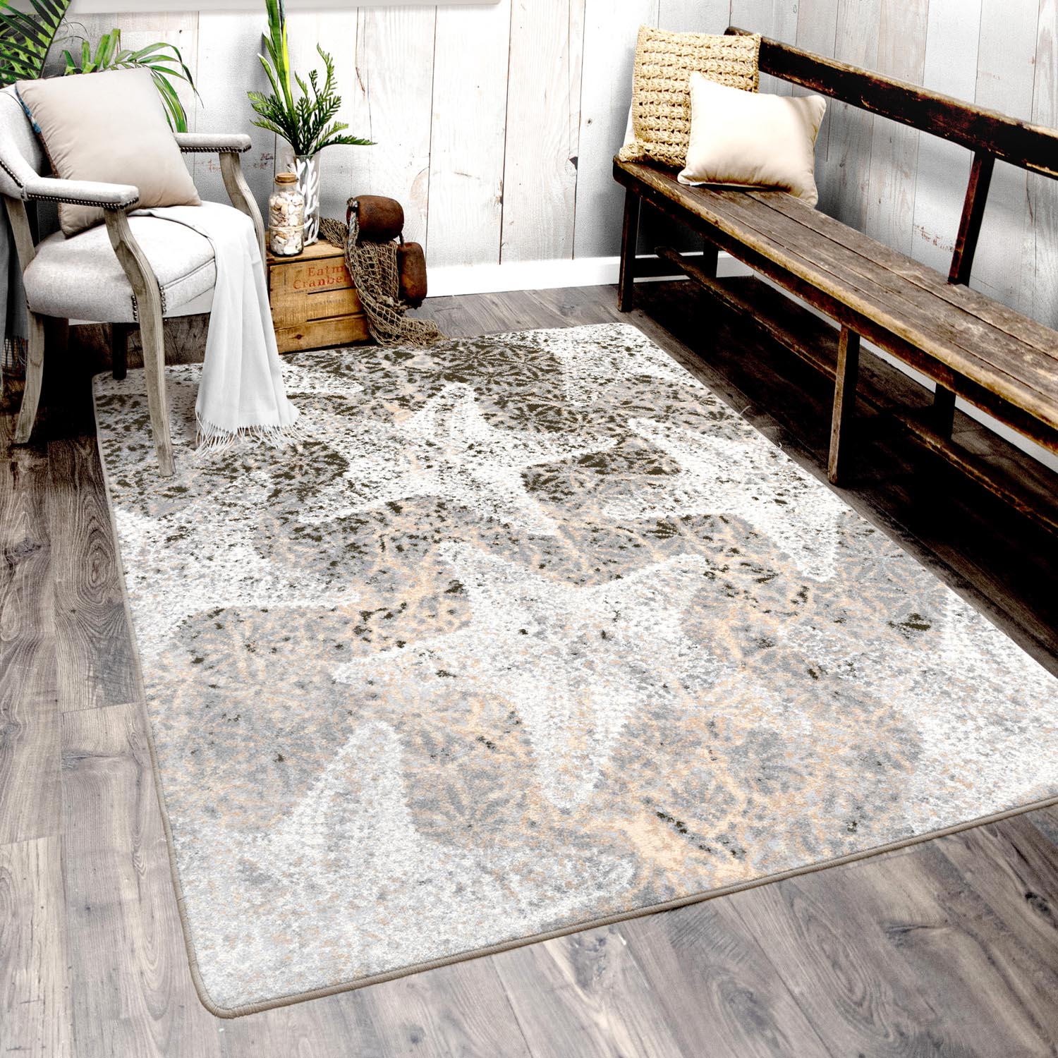 Stargazing Rug – Sandy Shore – detail view
