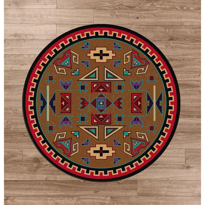 Steppe Rams Rug – Bright – room setting