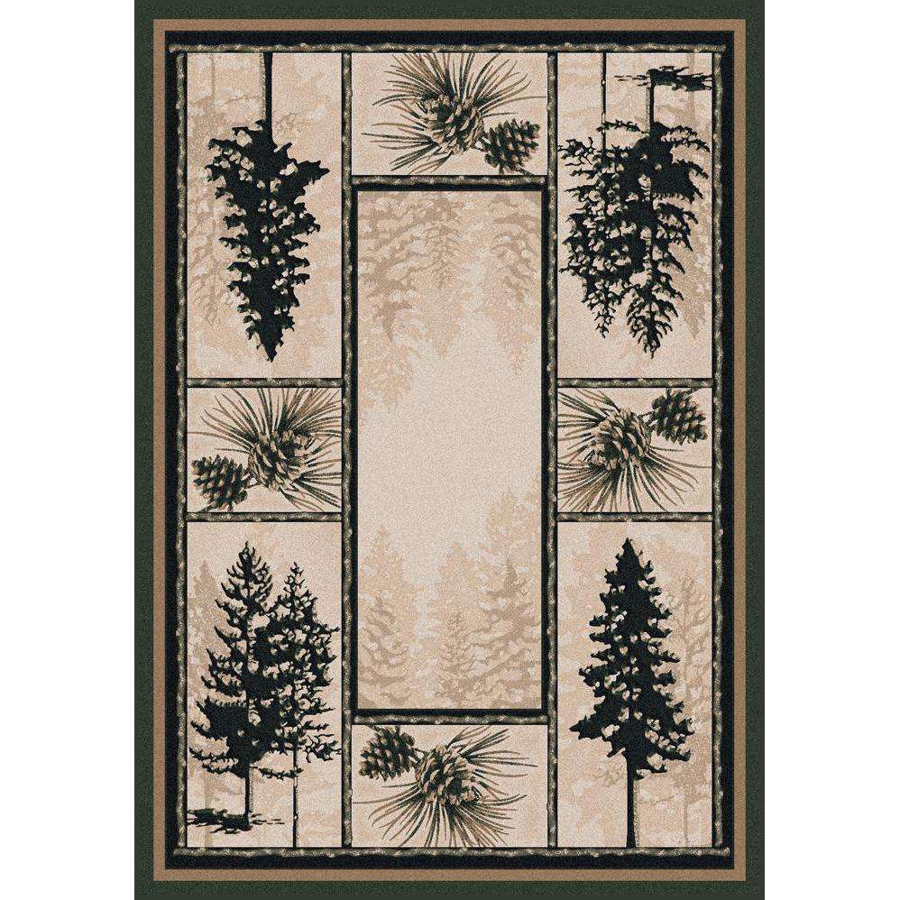 Stoic Forest - Forest-CabinRugs Southwestern Rugs Wildlife Rugs Lodge Rugs Aztec RugsSouthwest Rugs