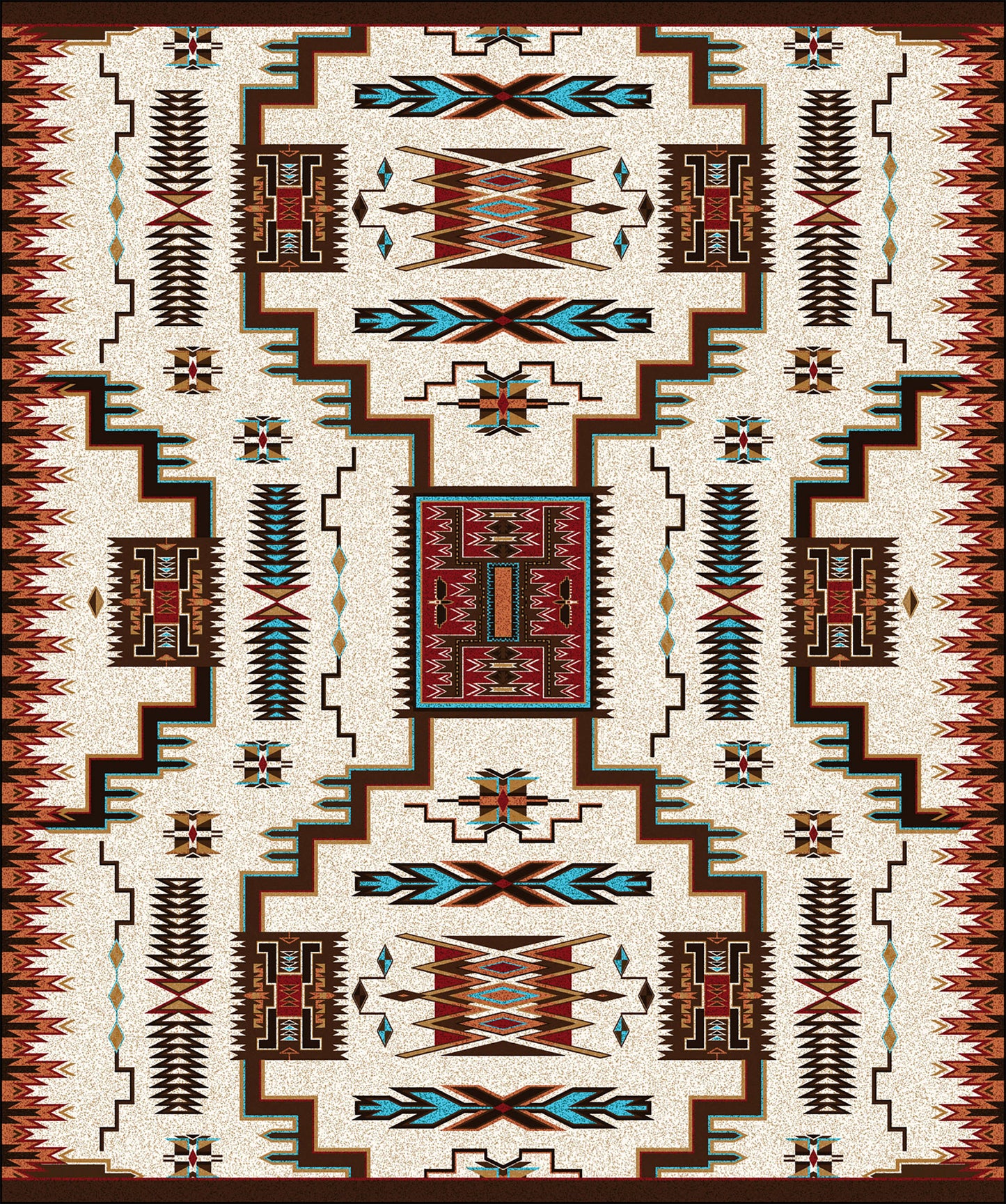 Storm Catcher Rug – Rust – room setting