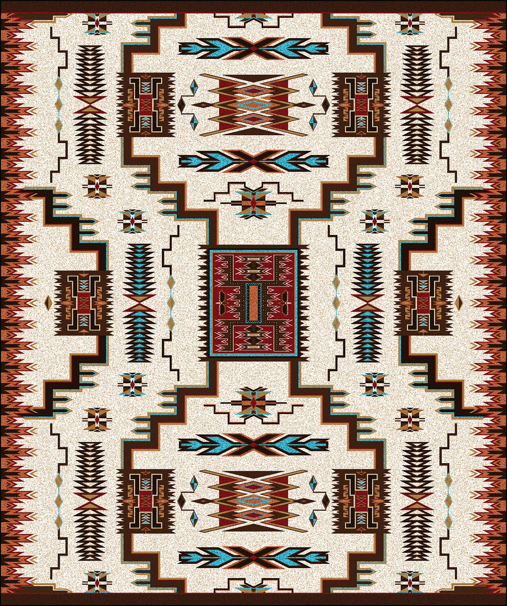 Storm Catcher Rug – Rust – room setting