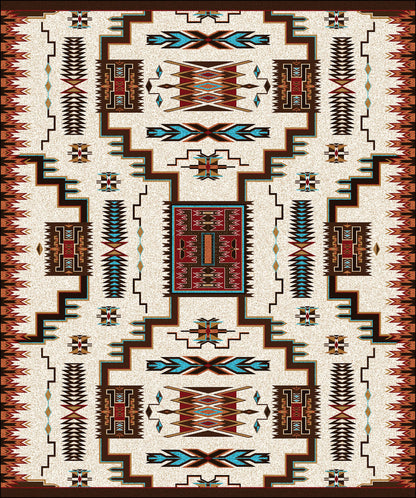 Storm Catcher Rug – Rust – room setting