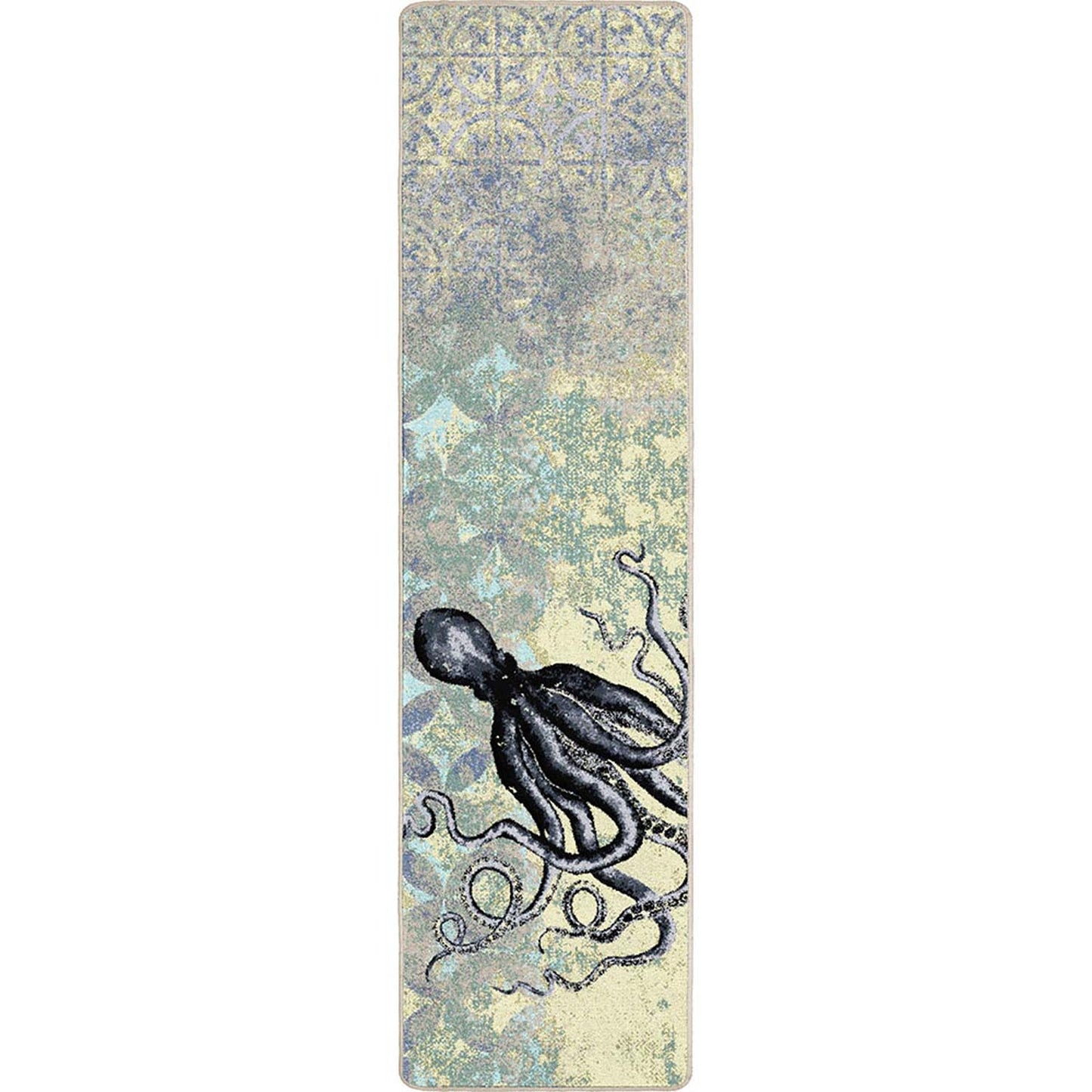 Suckered Rug – Blissful Blue – room setting
