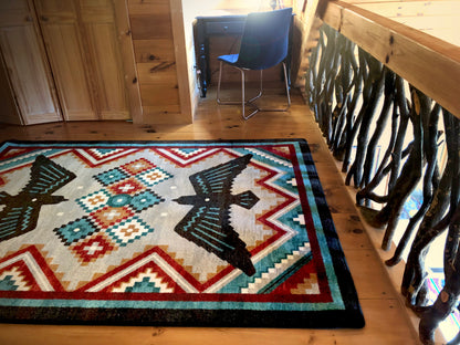 Sunset Dance OKA Rug – Electric – detail view
