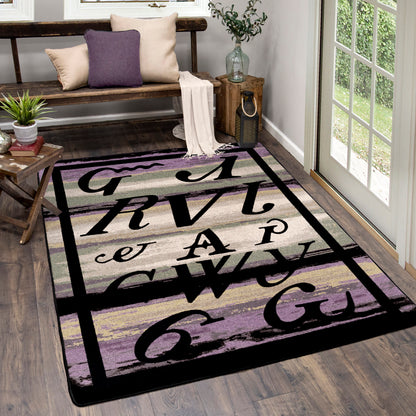 Syllabary Rug – Multi – detail view