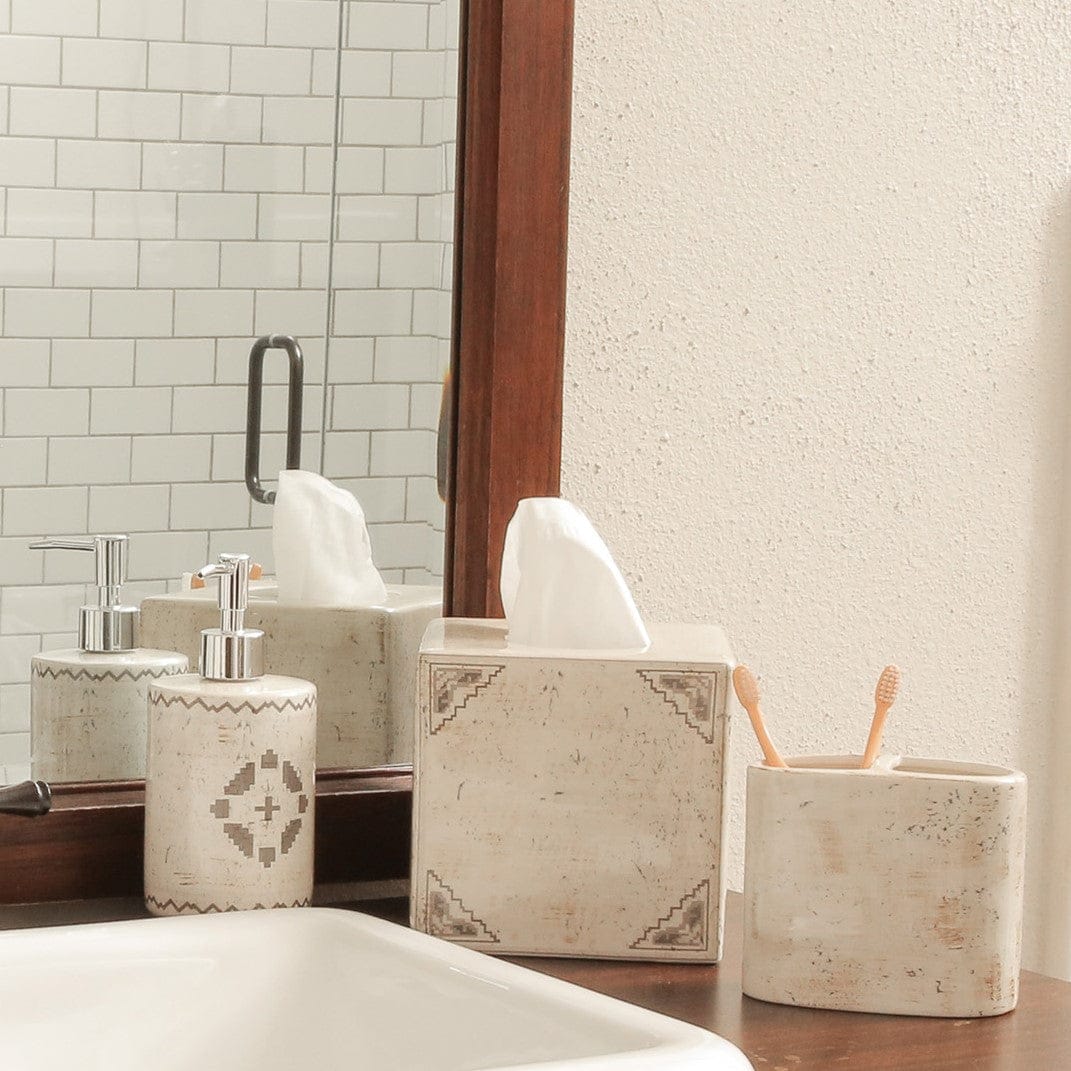 Dakota Ceramic Tissue Box Cover