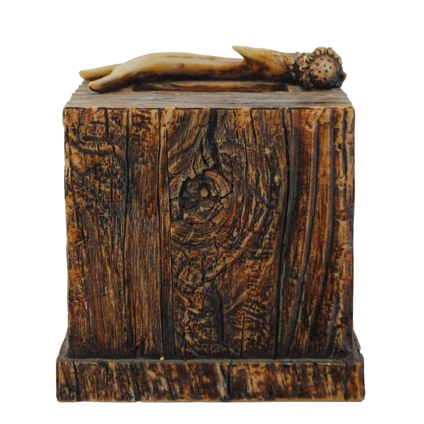 Antler & Tree Bark Tissue Box Cover