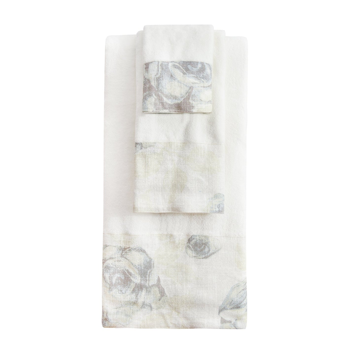 Rosaline Linen Towel Set, 3 Pc
