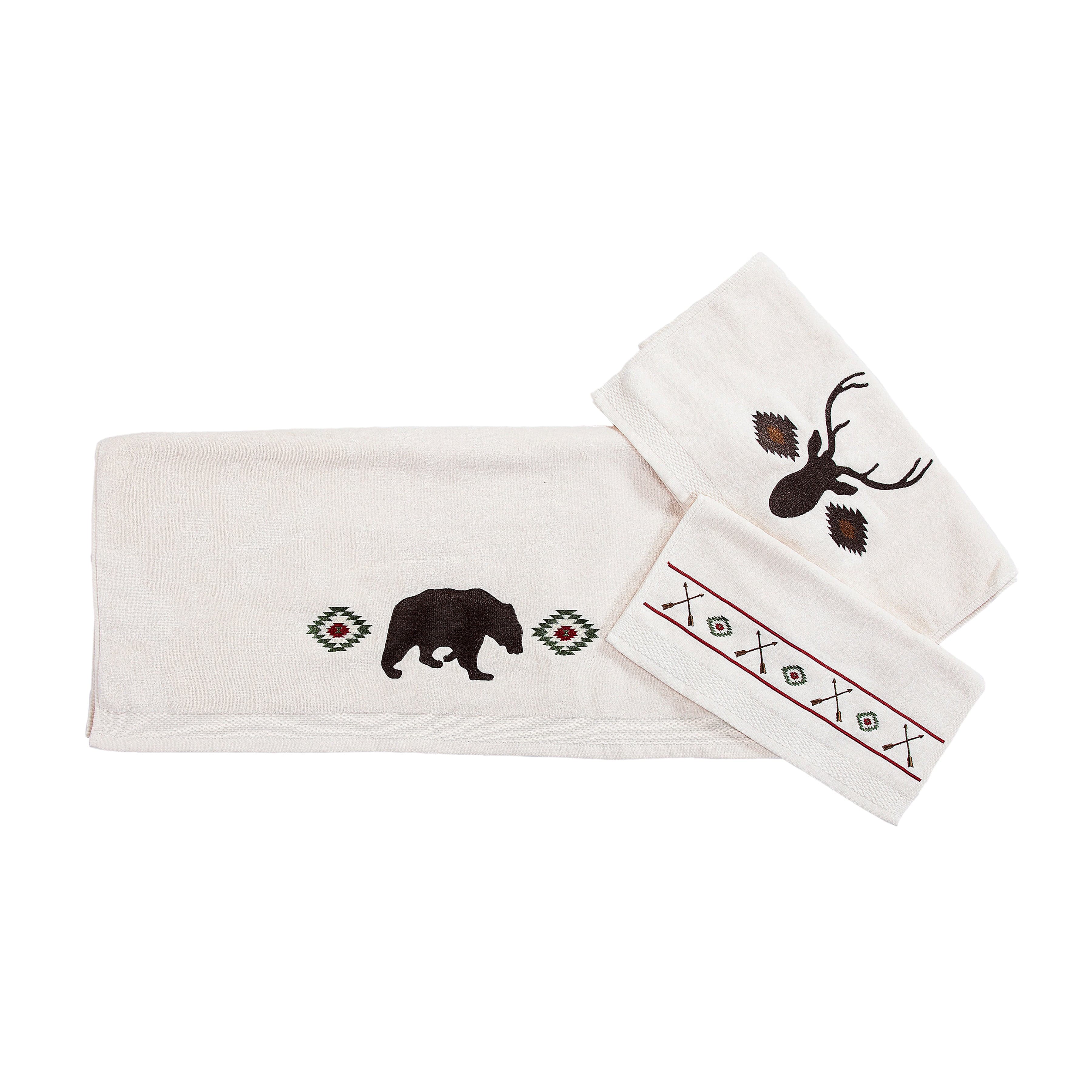 HiEnd Accents Aztec Bear Towel - Thumbnail 5