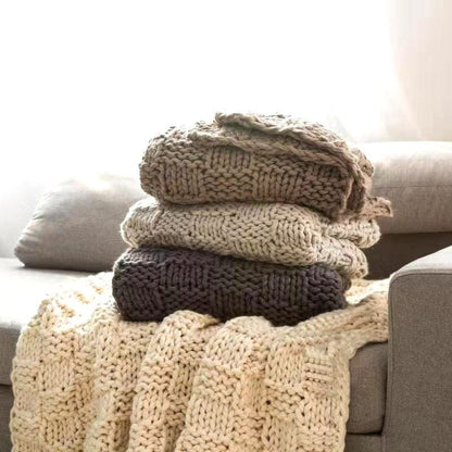 Chess Knit Throw