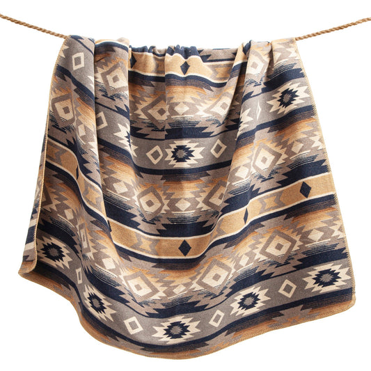 Taos Wool Blend Blanket Set, 2 Pc