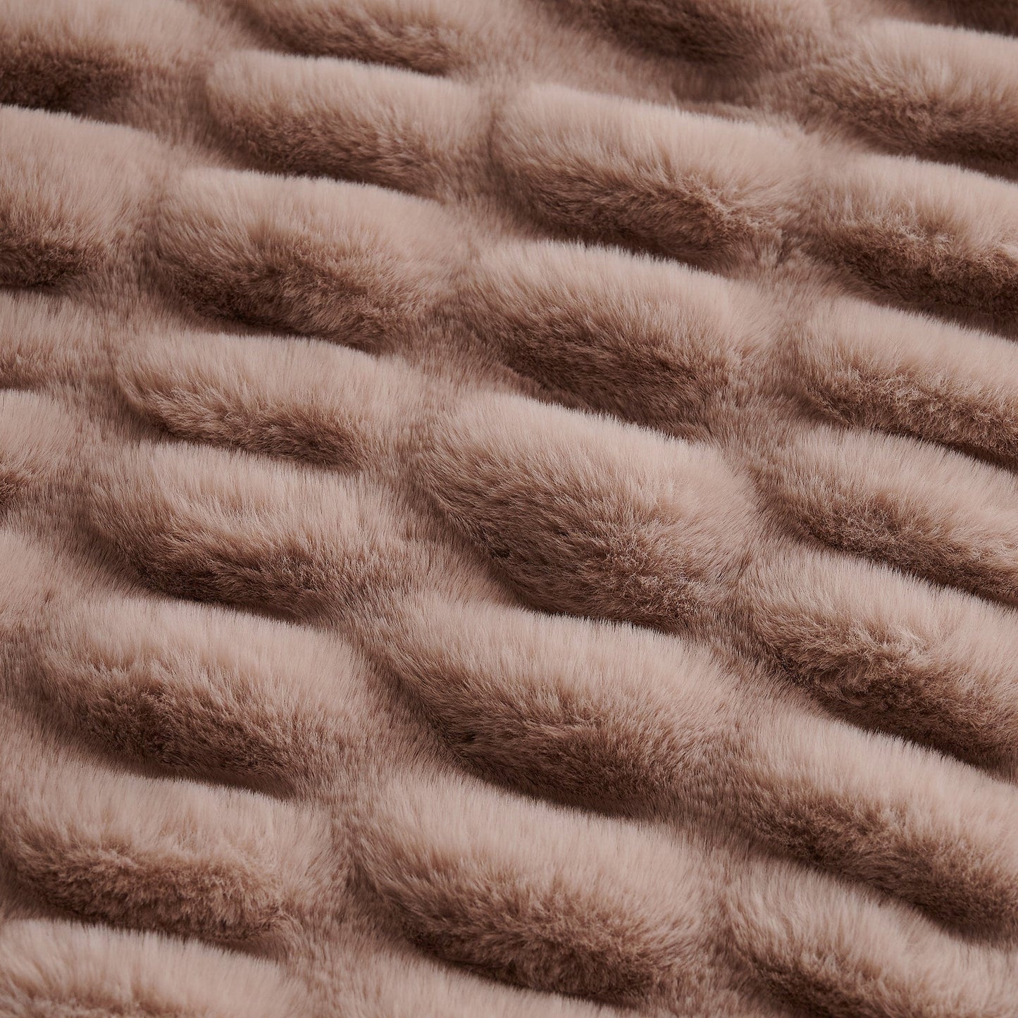 Ruched Rabbit Double-Sided Oversized Throw