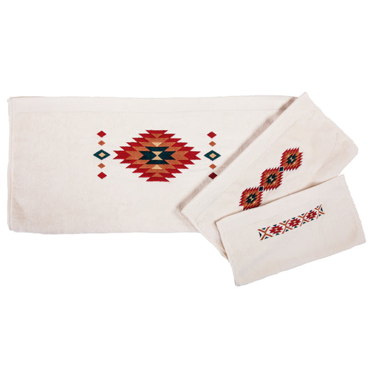 Del Sol Embroidered Towel Set, 3 Pc