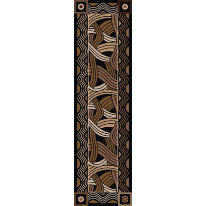 Tangled Rug – Black – detail view