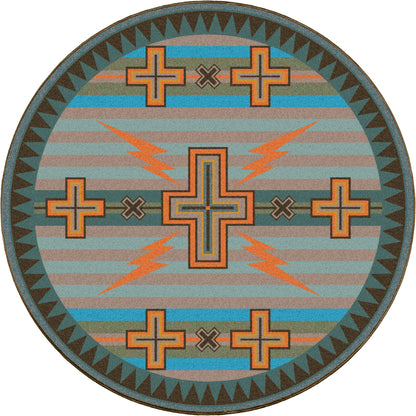 Tempest Rug – Turquoise – lifestyle