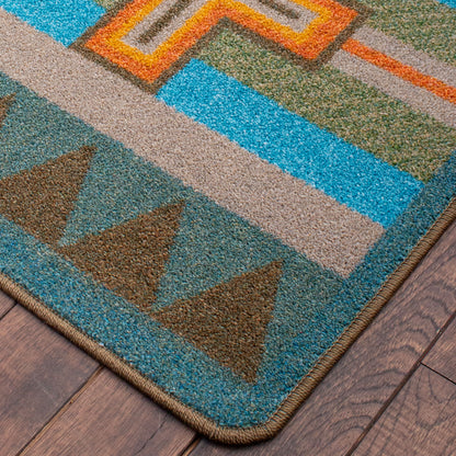 Tempest Rug – Turquoise – room setting